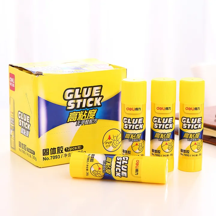 DELI/得力 固体胶 7093 净重：36g 颜色：白色 单位:只