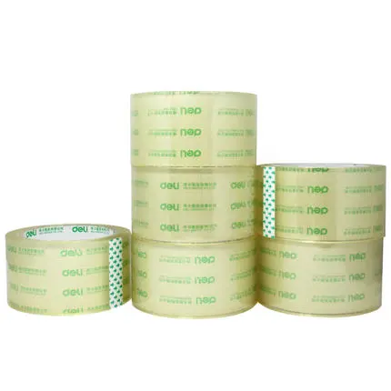 DELI/得力 封箱胶带 30273 尺寸：60y×55mm 包装数：6卷装 颜色：透明 单位:筒