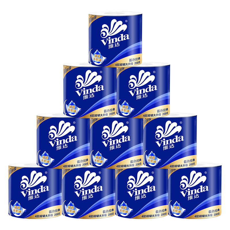 VINDA/维达 卷筒卫生纸 V4073-A 200克 单位:箱