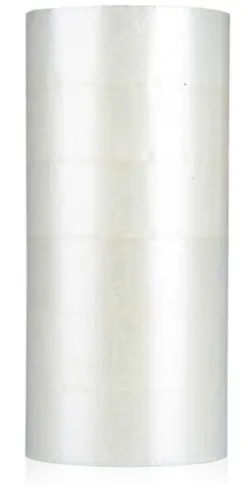 DELI/得力 封箱胶带 30215 尺寸：200y×48mm 包装数：6卷装 颜色：透明 单位:筒