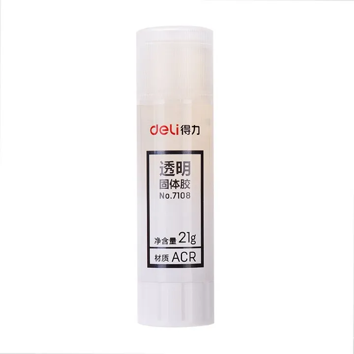 DELI/得力 固体胶 7108 净重：21g 颜色：透明 单位:支