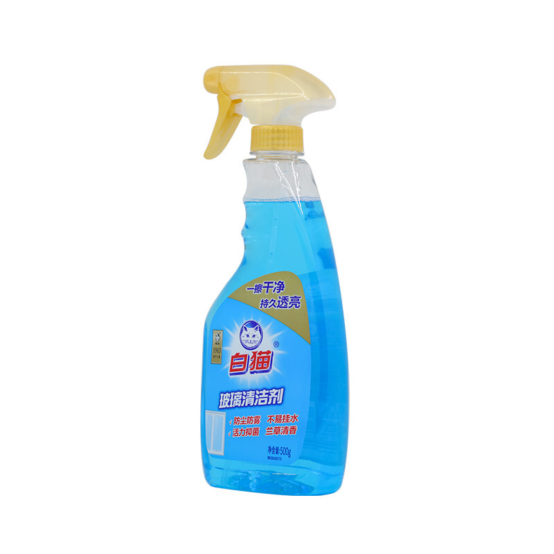 BAIMAO/白猫 玻璃清洁剂 净重：500g 单位:瓶