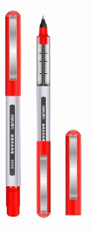 DELI/得力 宝珠笔 S656 颜色：红色 规格：0.5mm 包装数：12支 单位:支