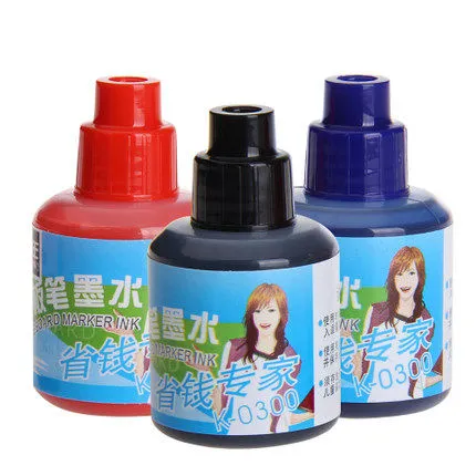 GENVANA/金万年 白板笔墨水 K-0300-002 蓝) 圆筒直瓶20ml 单位:瓶