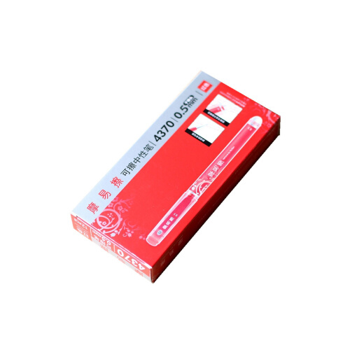 AIHAO/爱好 可擦笔 4370 颜色：红色 单位:支