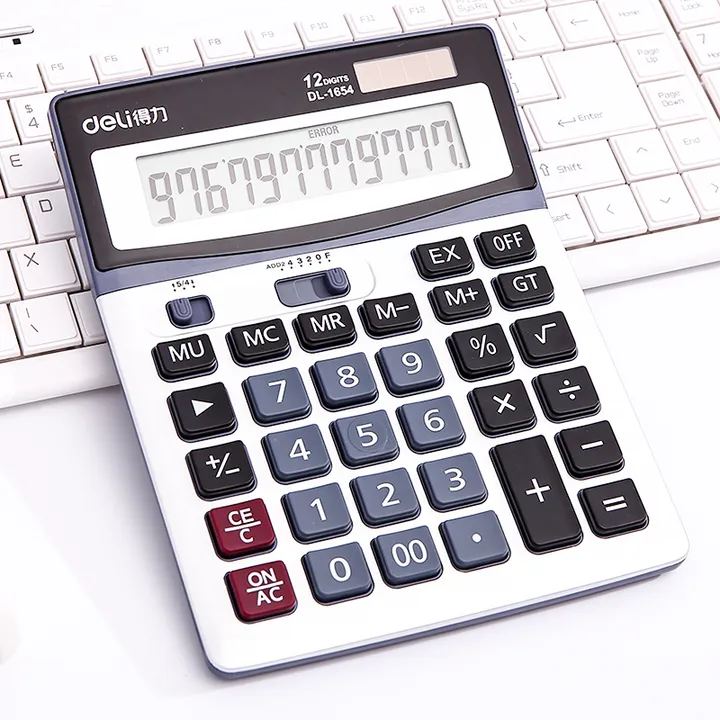 DELI/得力 桌面型计算器 1654 颜色：银色 单位:台