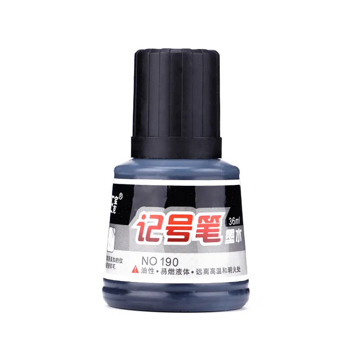 BAOKE/宝克 记号笔墨水 NO.190 颜色：黑色 容量：36ml 单位:瓶