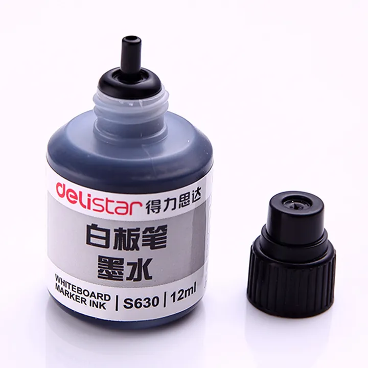 DELI/得力 白板笔墨水 S630 颜色：黑色 容量：12ml 单位:瓶