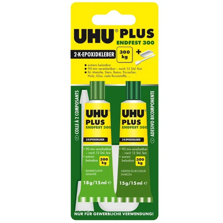FABER-CASTELL/辉柏嘉 混合胶水 45640 UHUplus300 2*15ML 单位:板