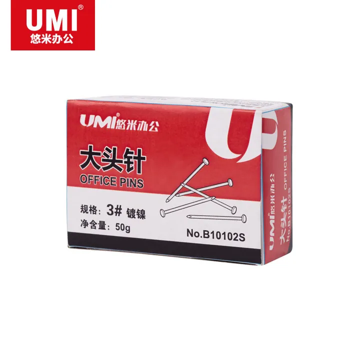 UMI/悠米 大头针 B10102S 3# (纸盒装 50g) 银 单位:盒