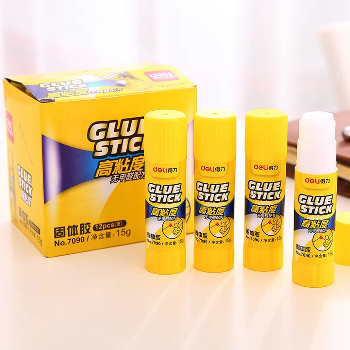 DELI/得力 固体胶 7090 净重：15g 颜色：白色 单位:支