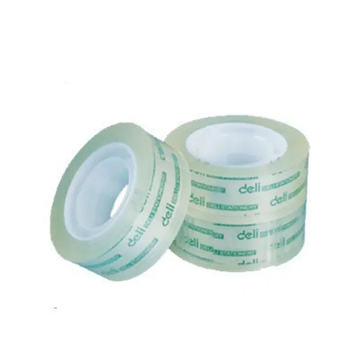 DELI/得力 易撕型文具胶带 30014 尺寸：20y×12mm 包装数：12卷装 颜色：透明 单位:筒