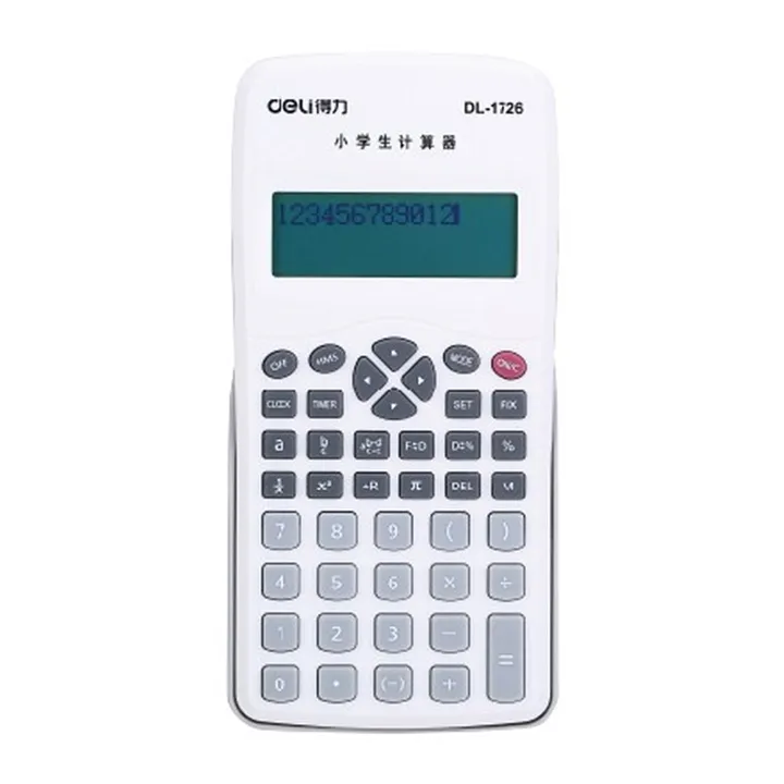 DELI/得力 小学生计算器 1726 颜色：白色 单位:个