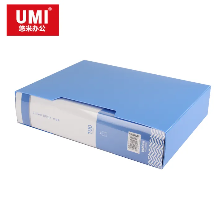 UMI/悠米 经济型资料册 W03006B 颜色：蓝色 页数：100页 单位:个