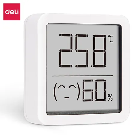 DELI/得力 温湿度计 8845 颜色：白色 单位:只
