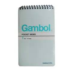GAMBOL/渡边 螺旋装订本 SA7506 规格:A7 页数:50页 单位:本