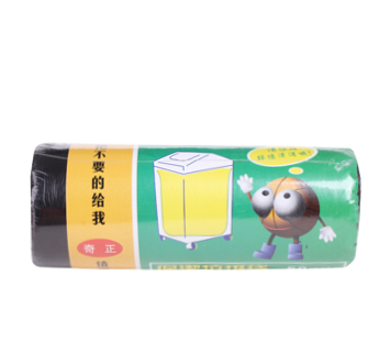 QZ/奇正 垃圾袋 HL-004 (黑色)  50*60cm 聚乙烯 点断式 50只/卷  100卷/箱 单位:卷