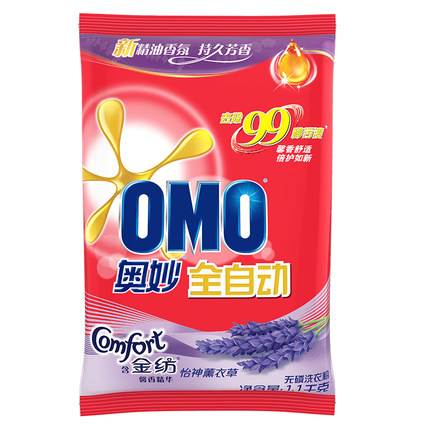 OMO/奥妙 洗衣粉 Y18含金纺樱花洗衣粉1.1KG 单位:袋