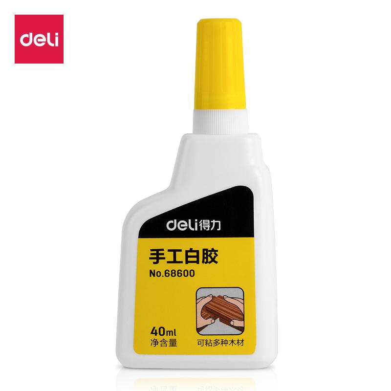 DELI/得力 手工白胶 68600 白色 40ml/瓶 单位:瓶