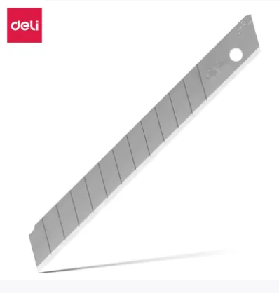 DELI/得力 美工刀 2012F 旧银色（10片/盒） 单位:盒