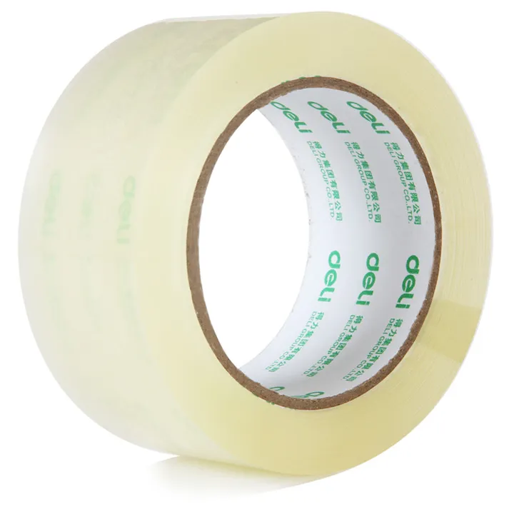 DELI/得力 封箱胶带 30177 尺寸：150y×45mm 包装数：6卷装 颜色：透明 单位:筒