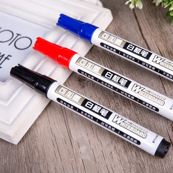 DELI/得力 白板笔 S507 红色 线幅1.8mm 10支/盒 单位:支