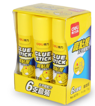 DELI/得力 固体胶 6370 颜色：白色 单位:盒