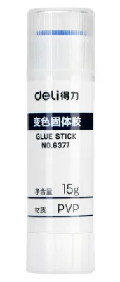 DELI/得力 固体胶 6377 净重：15g 颜色：蓝色 单位:支