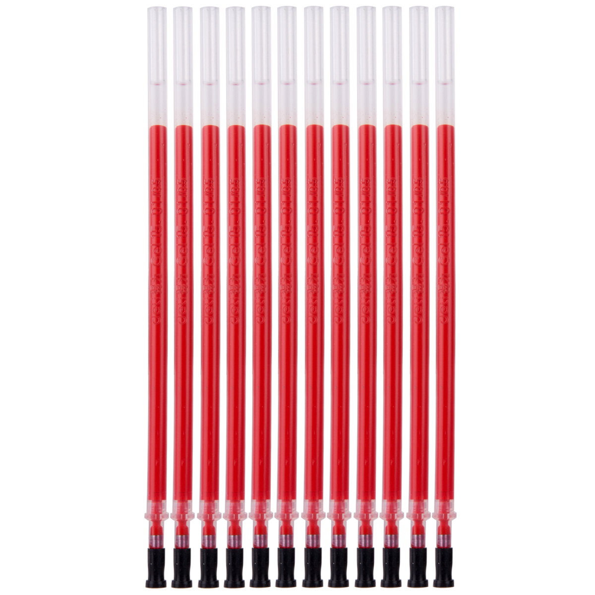 DELI/得力 中性替芯 S768 红色 0.5mm 12支/袋 单位:袋
