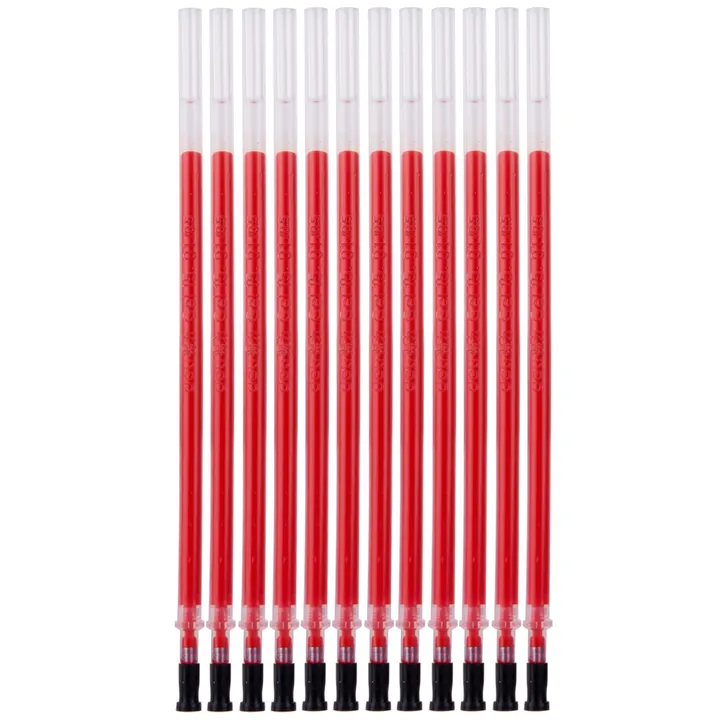 DELI/得力 中性替芯 S768 红色 0.5mm 12支/袋 单位:袋