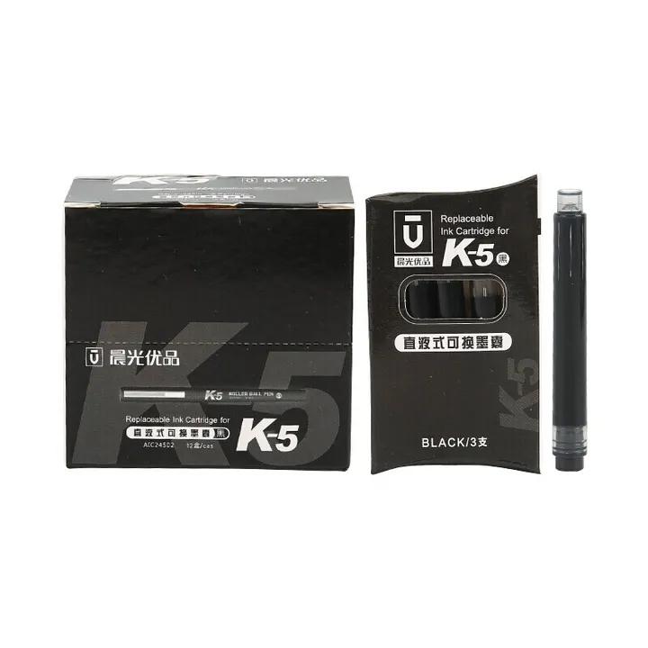 M&G/晨光 直液式墨囊优品 AIC24502(K5) 颜色：黑色 容量：0.8ml 单位:个
