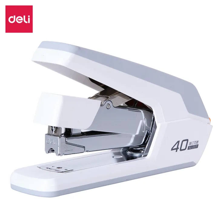 DELI/得力 省力订书机 0371 规格：160*43*93mm 颜色：白色 单位:台