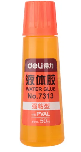 DELI/得力 液体胶 7313 颜色：黄色 容量：50ml 单位:瓶