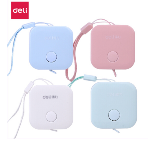 DELI/得力 皮卷尺 79650 颜色：混色 尺寸：7mm×1.5m 单位:卡