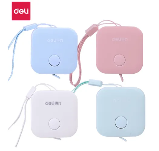 DELI/得力 皮卷尺 79650 颜色：混色 尺寸：7mm×1.5m 单位:卡