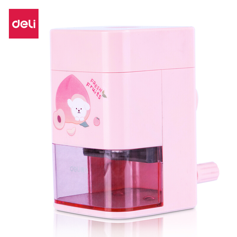 DELI/得力 自动进笔削笔机 71154 尺寸：102×63mm 颜色：粉色 单位:只