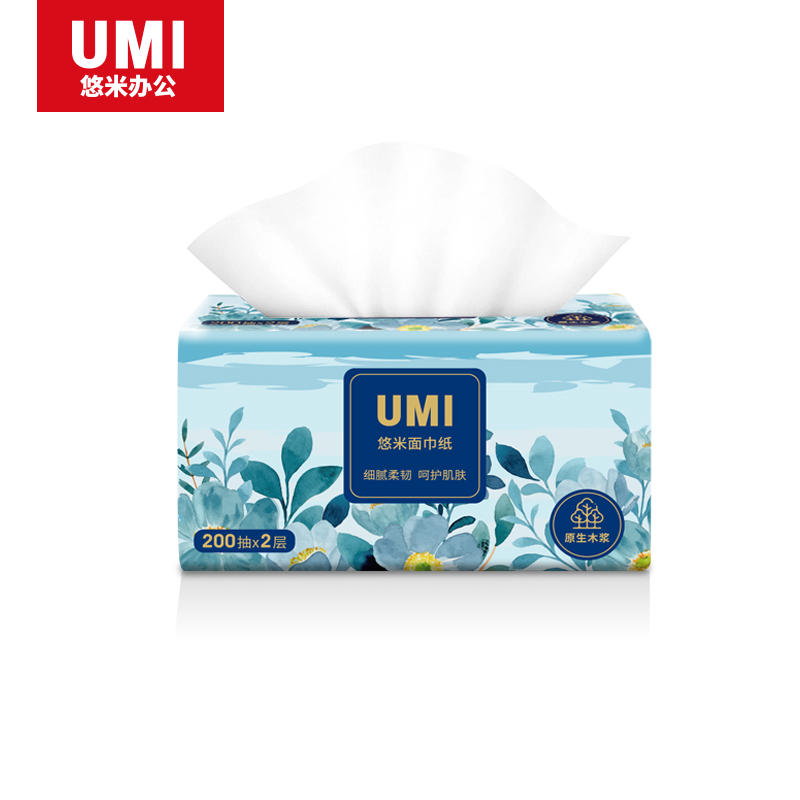 UMI/悠米 双层塑包面纸 C04004W 200抽/包 单位:提