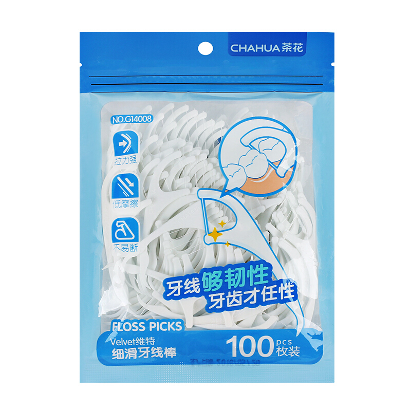 CHAHUA/茶花 牙线棒 G14008 细滑 单位:袋