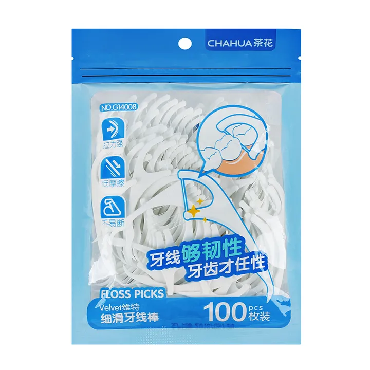 CHAHUA/茶花 牙线棒 G14008 细滑 单位:袋