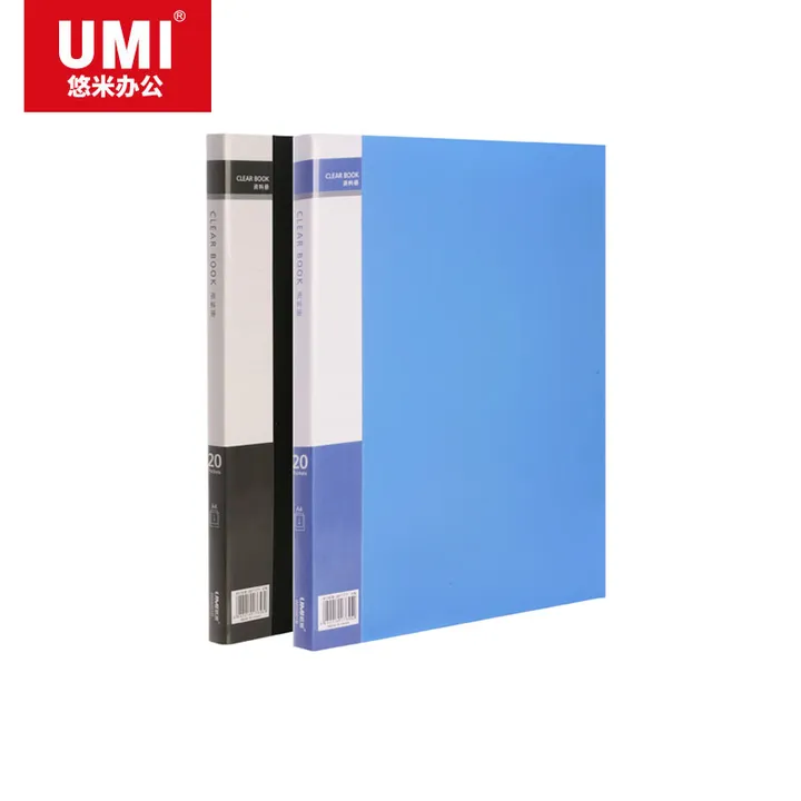 UMI/悠米 经济型资料册 W03001B 颜色：蓝色 页数：20页 单位:个