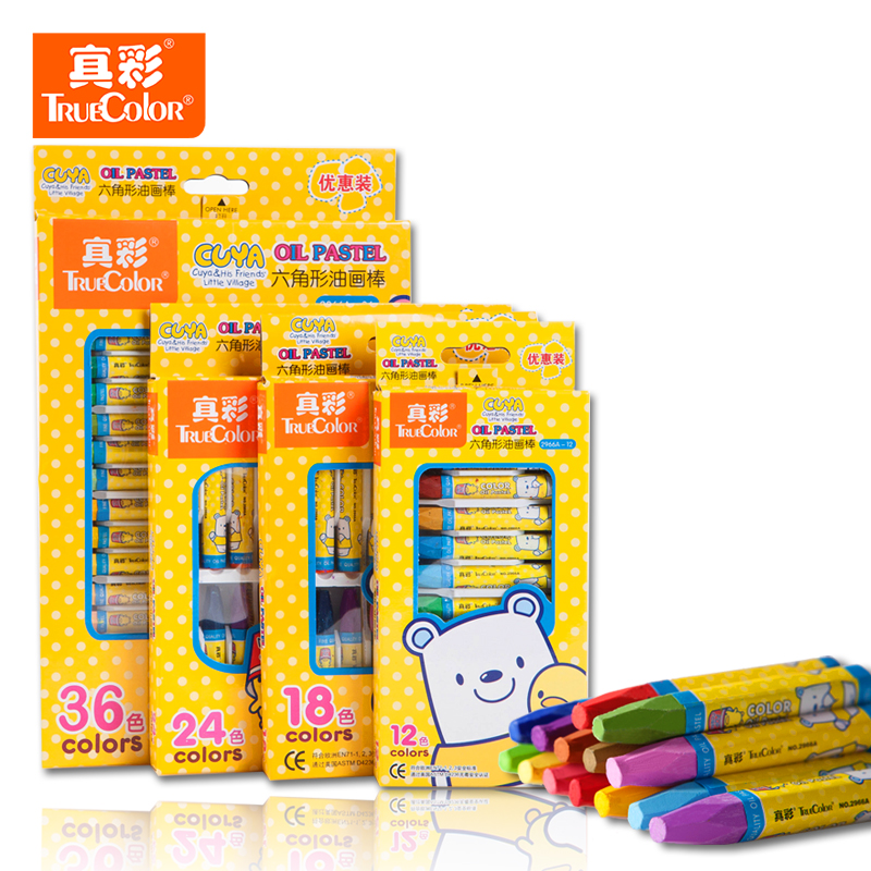 TRUECOLOR/真彩 挂装酷丫油画棒 2966A 单位:盒