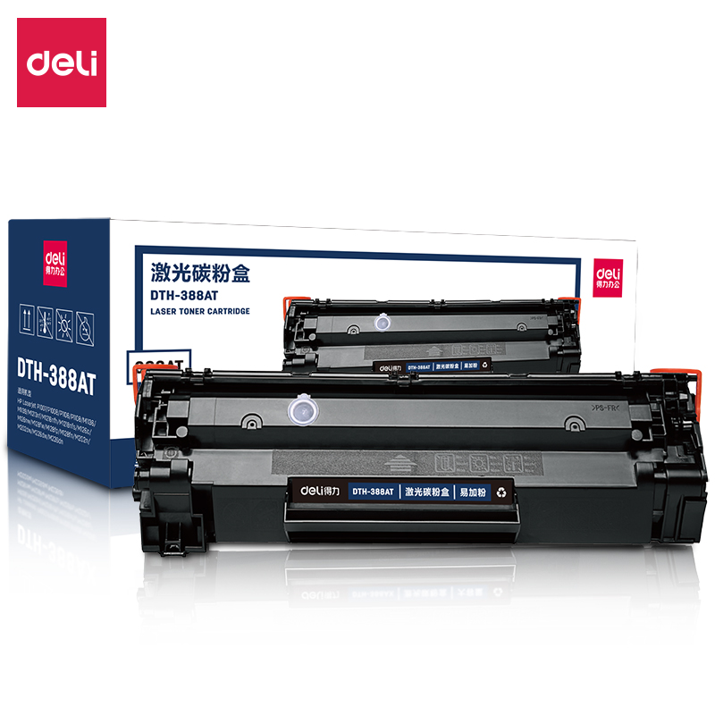 DELI/得力 墨粉盒 DTH-388AT 黑色 适用HP P1007/P1008/P1106等 单位:支