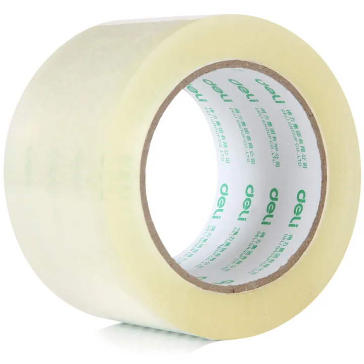 DELI/得力 封箱胶带 30325 尺寸：100y×60mm 包装数：6卷装 颜色：透明 单位:筒