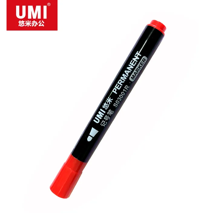 UMI/悠米 记号笔 S03001R 颜色：红色 规格：3mm 单位:支