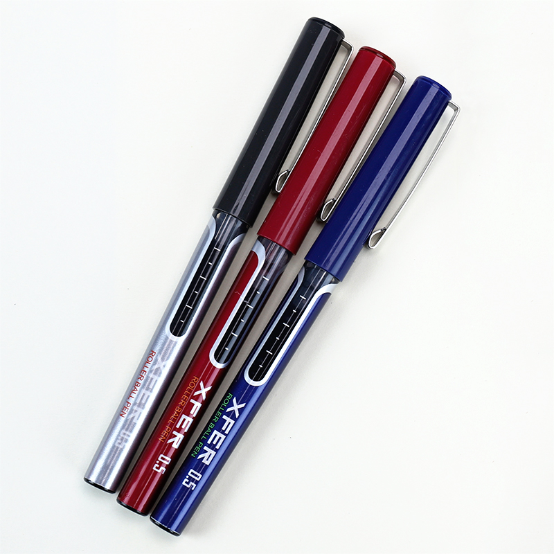 DELI/得力 直液式走珠笔 S657 颜色：黑色 规格：0.5mm 包装数：12支 单位:支