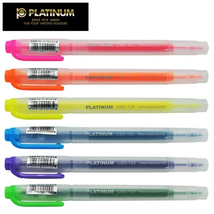 PLATINUM/白金 荧光笔 CSD-120 颜色：粉色 单位:支