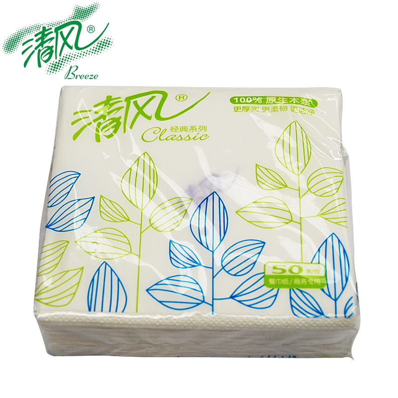 BREEZE/清风 单层餐巾纸 B702A 单层 50张 单位:箱