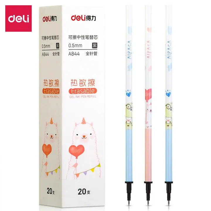 DELI/得力 可擦中性笔替芯 A844 颜色：黑色 单位:支