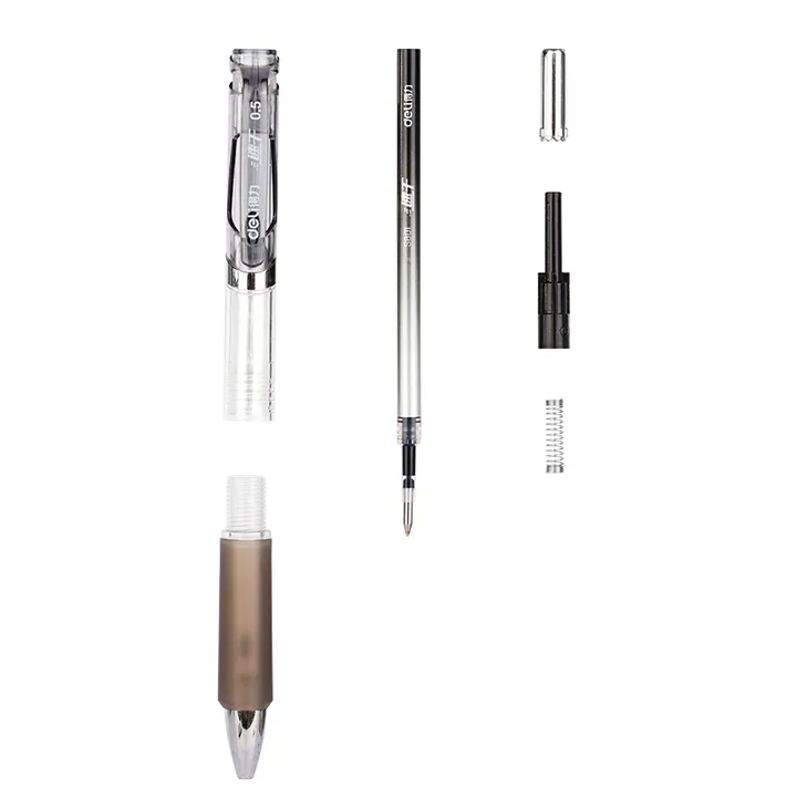 DELI/得力 速干中性笔 S801 颜色：黑色 规格：0.5mm 包装数：12支 单位:支