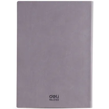 DELI/得力 活力系列皮面本 3183 灰色 112页/本 单位:本